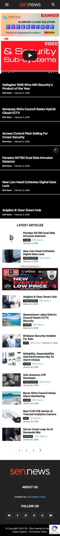 SEN News Mobile Example